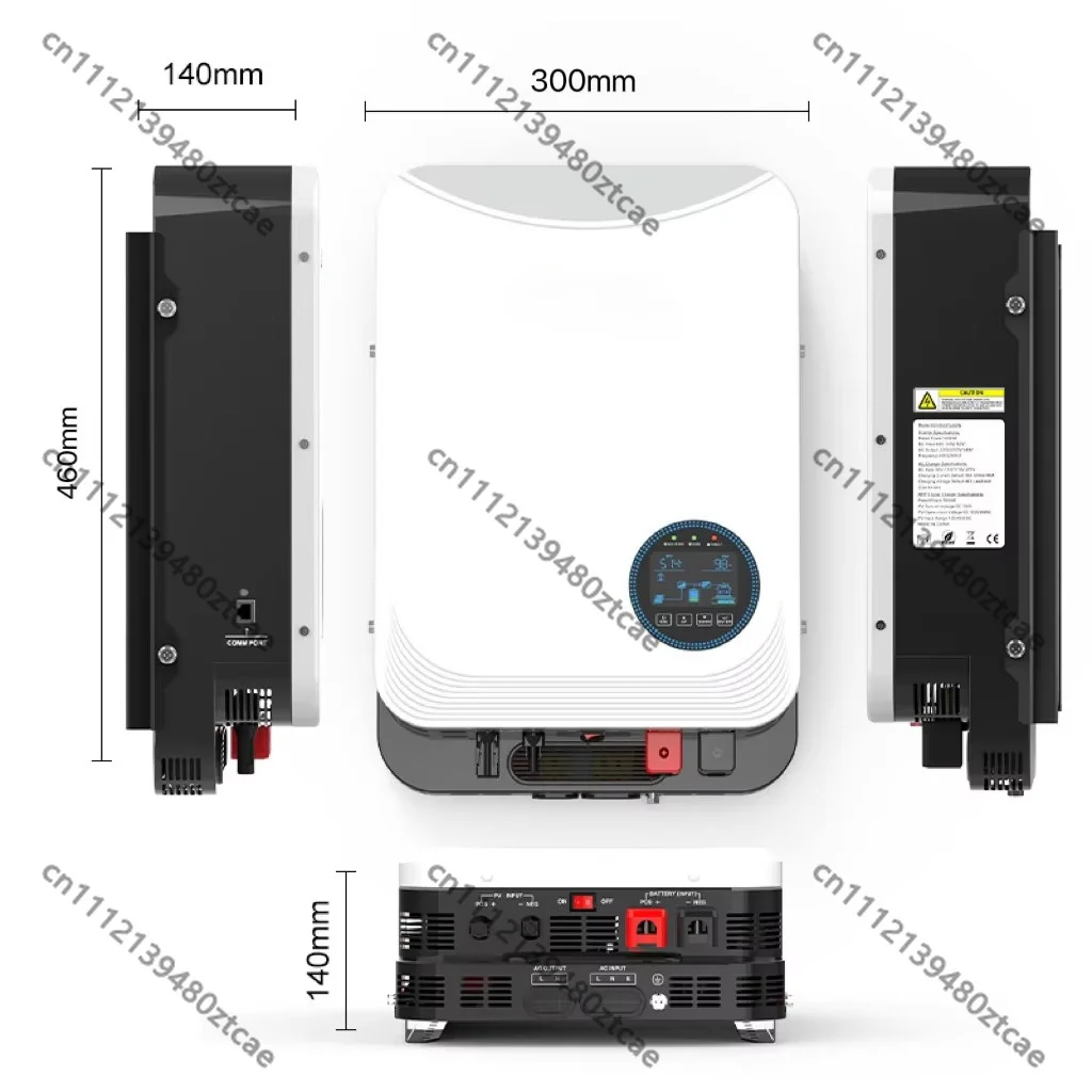 6.2KW Hybrid Solar Inverter Integrated Charge Controller DC48V To AC230V WiFi Smart Power Converter