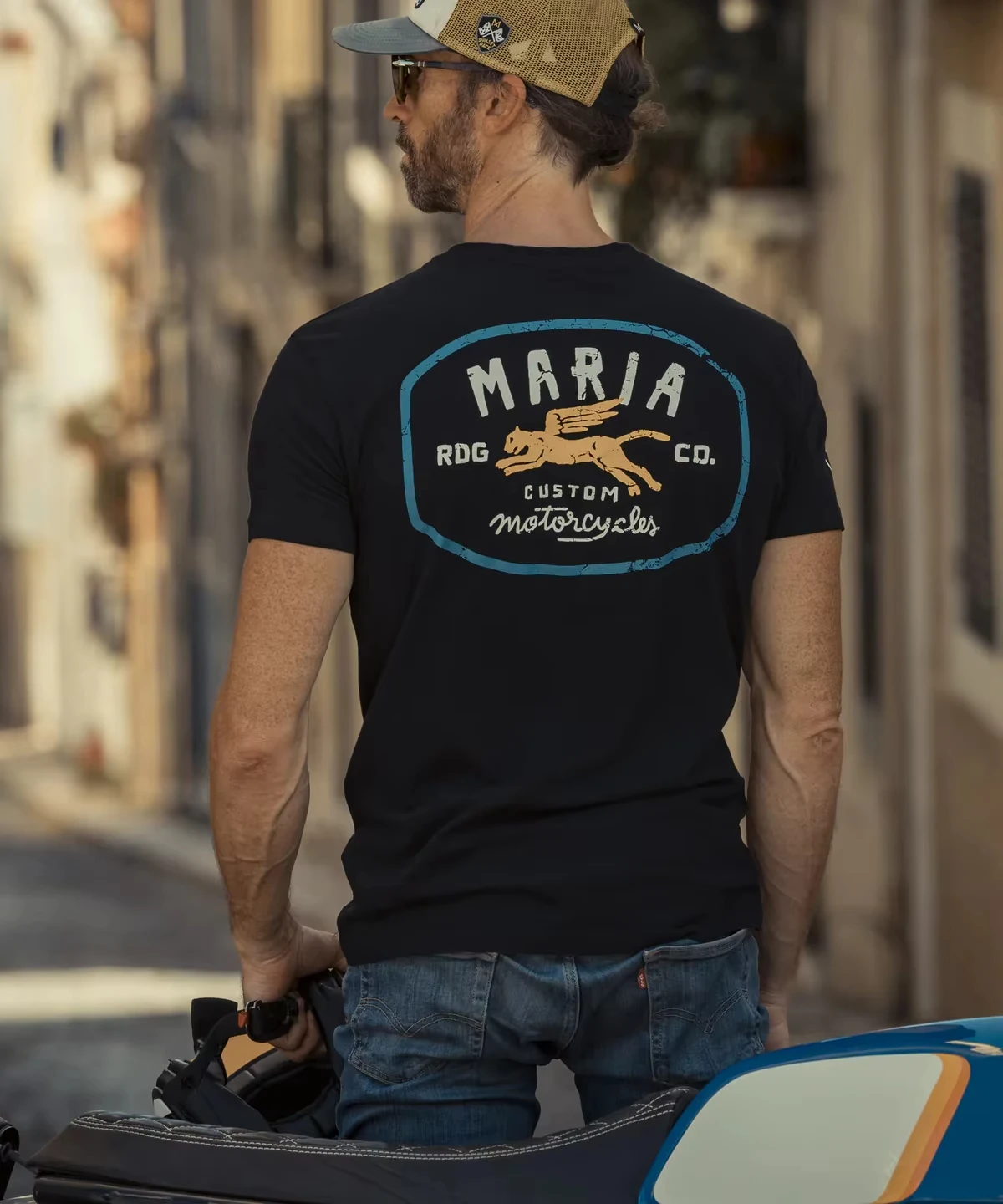 

2025 Motorcycle Off road Race Mad Tiger Printed Motorcycle Sport Speed Conquer Men's MARIA Loose Breathable Sweat Absorbing Tee