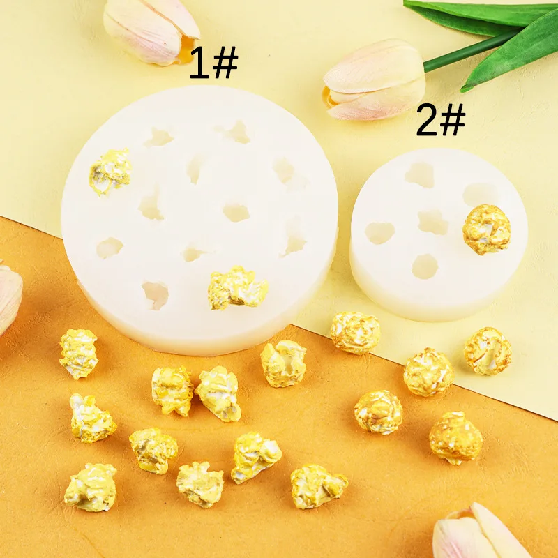 Three-dimensional Simulation Popcorn Shaped Silicone Mold/handmade DIY Scented Candle Plaster Stone Clay Sculpture Candle Mold