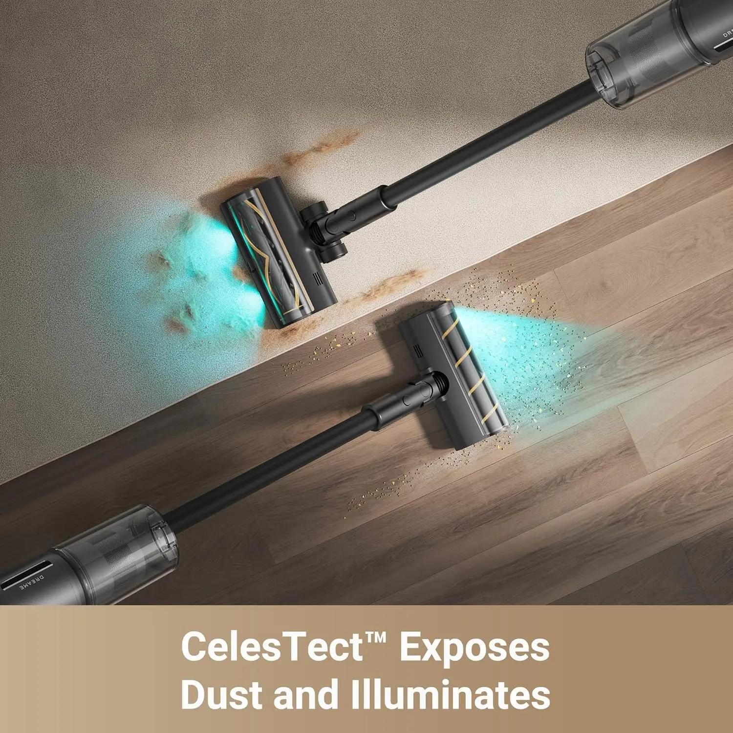 مكنسة كهربائية لاسلكية Z30، مكنسة كهربائية ذكية للتنظيف متعدد الأسطح، شفط 310AW مع فرش مزدوجة #4