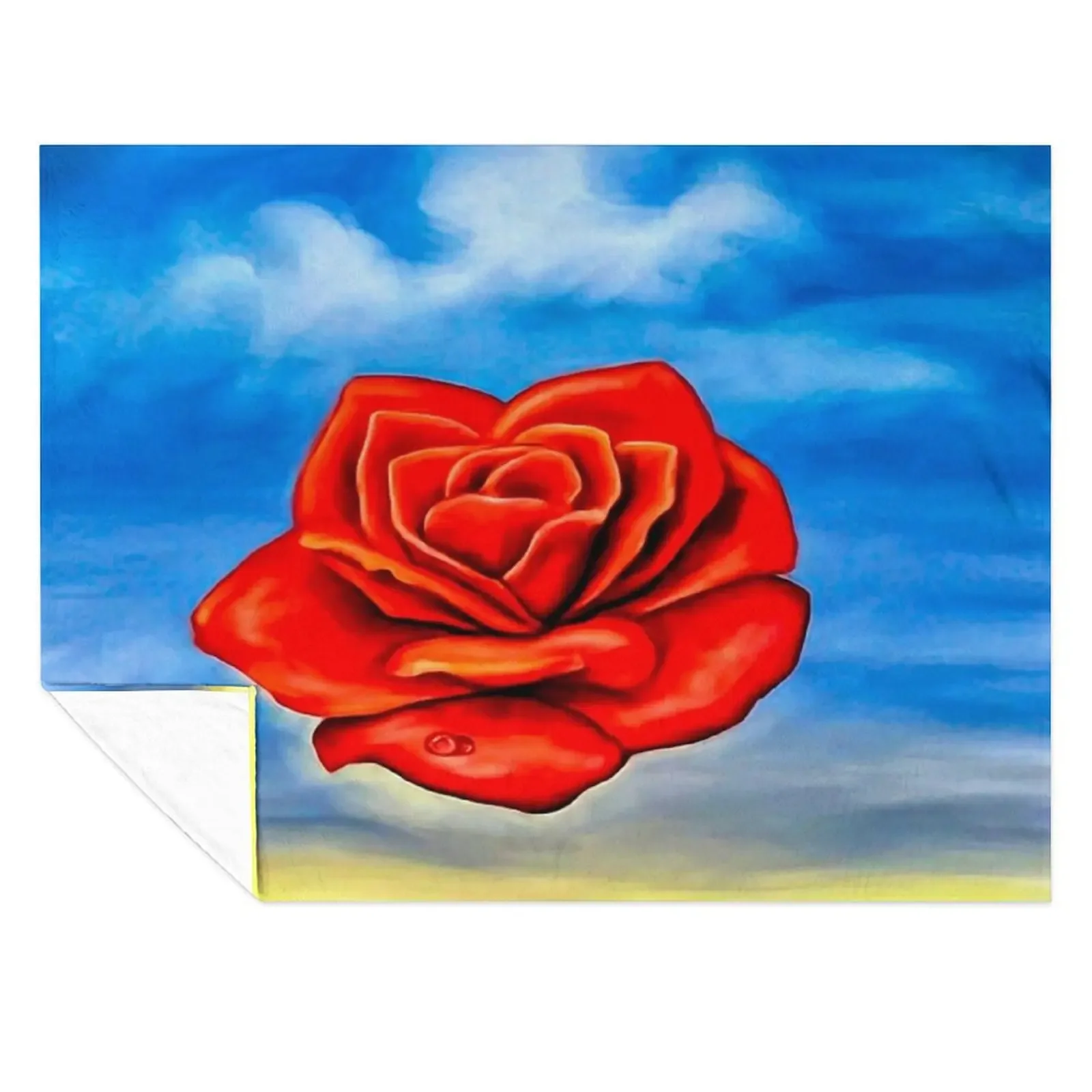 

The Meditative Rose-Salvador Dali Throw Blanket Baby Flannels Decorative Sofas Travel Blankets