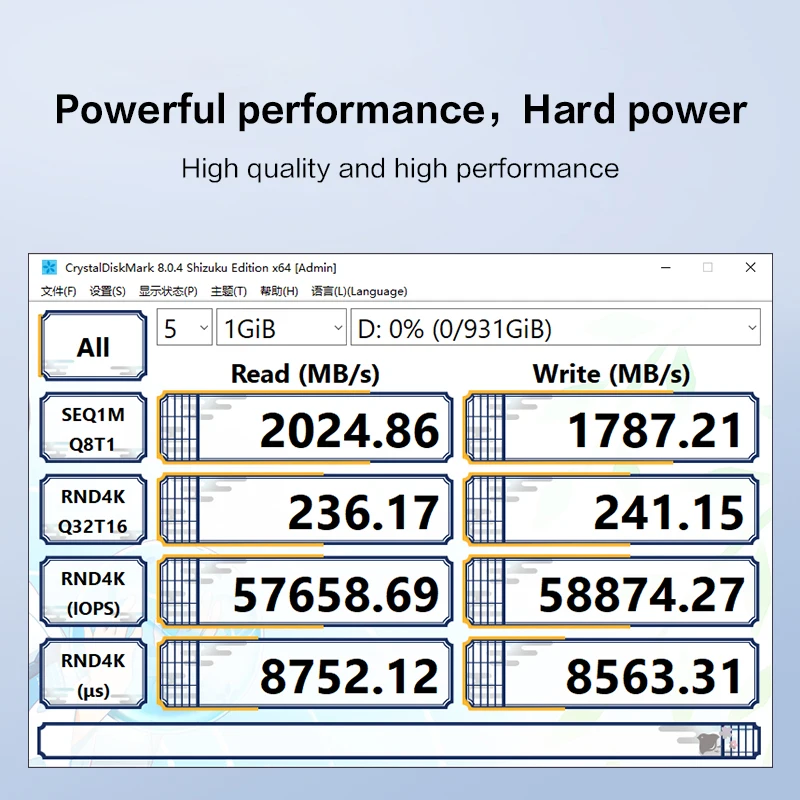 ADATA Portable Solid State Drive SE880 Blue SSD 500GB 1TB 2TB External Hard Drive USB3.2 Type-C PSSD Hard Disk Up to 2000Mb/s