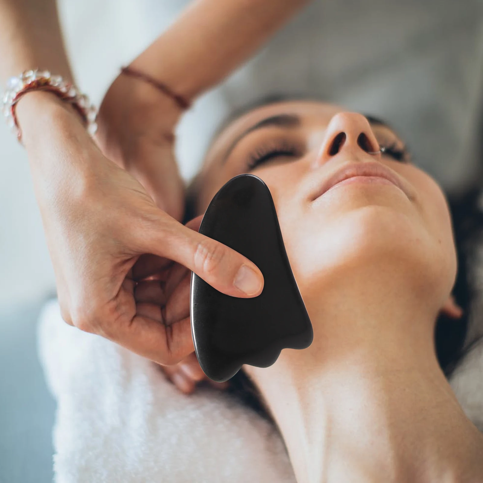 

1Set Massage Scraper Set Black Resin Scraping Board for Deep Tissue Muscle Pain Relief Beauty Massagers Meridian Therapy Tools