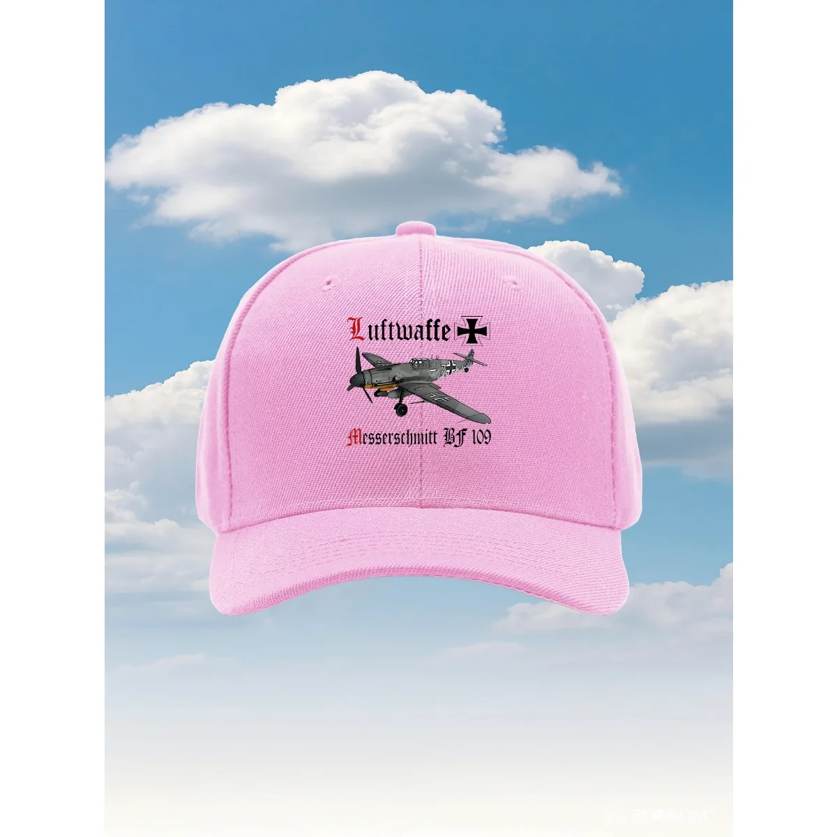 قبعة سائق الشاحنة طراز Messerschmitt Bf 109 2025 الجديدة مع مقاس قابل للتعديل وتصميم مطبوع ممتع مثالي للأنشطة الخارجية Tra #4