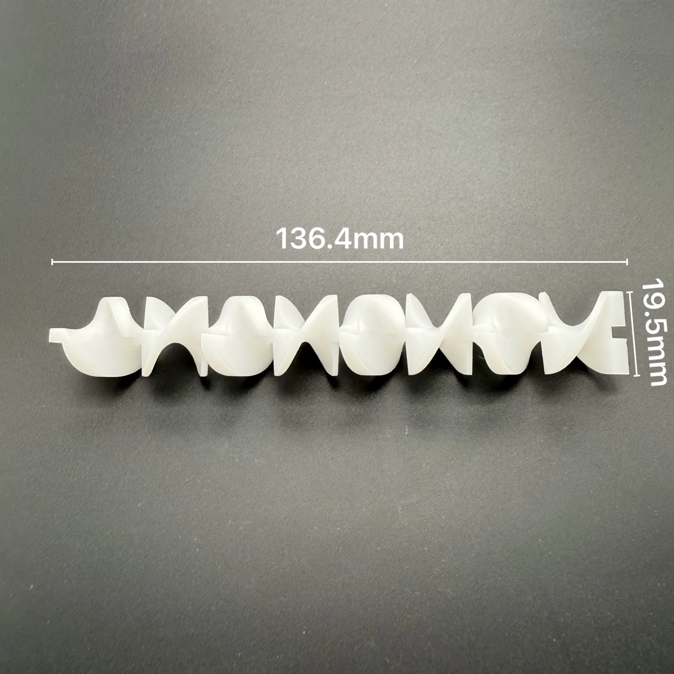 50PCS/Lot Spiral Static Mixer Section Solvents Adhesives Inline Pipe Mixer Elements