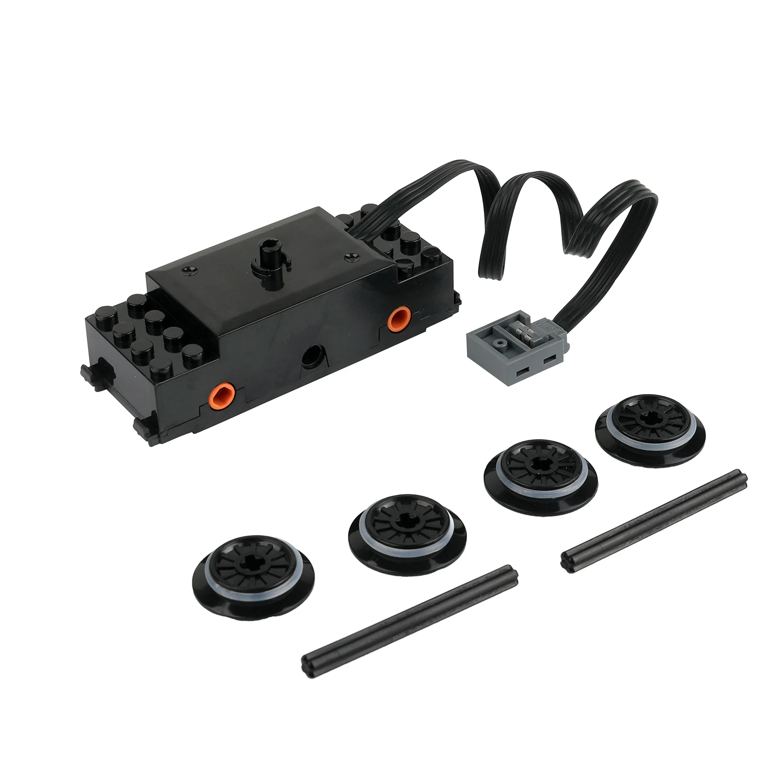 Zestaw do samodzielnego montażu elektronicznych klocków konstrukcyjnych z silnikiem RC Power Functions 88002 do modelowania pociągów, samochodów i ciężarówek, klocki edukacyjne STEM.