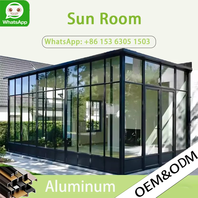 

OneAlu Luxury Villa Sunroom - Aluminum Frame Glass Room, Durable Weatherproof Extension Solution for Premium Residences