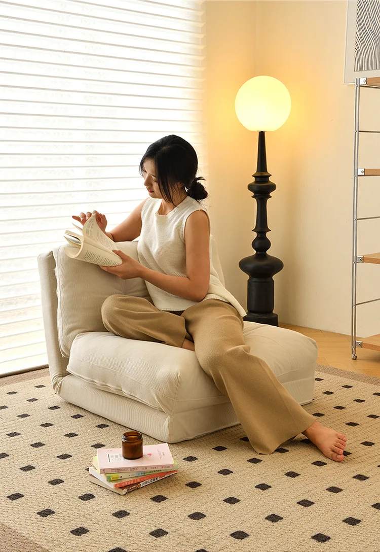 Wygodna domowa dmuchana sofa rozkładana prosta sofa krzesło minimalistyczna sypialnia balkon pojedyncze krzesło Nordic Tatami składane łóżko