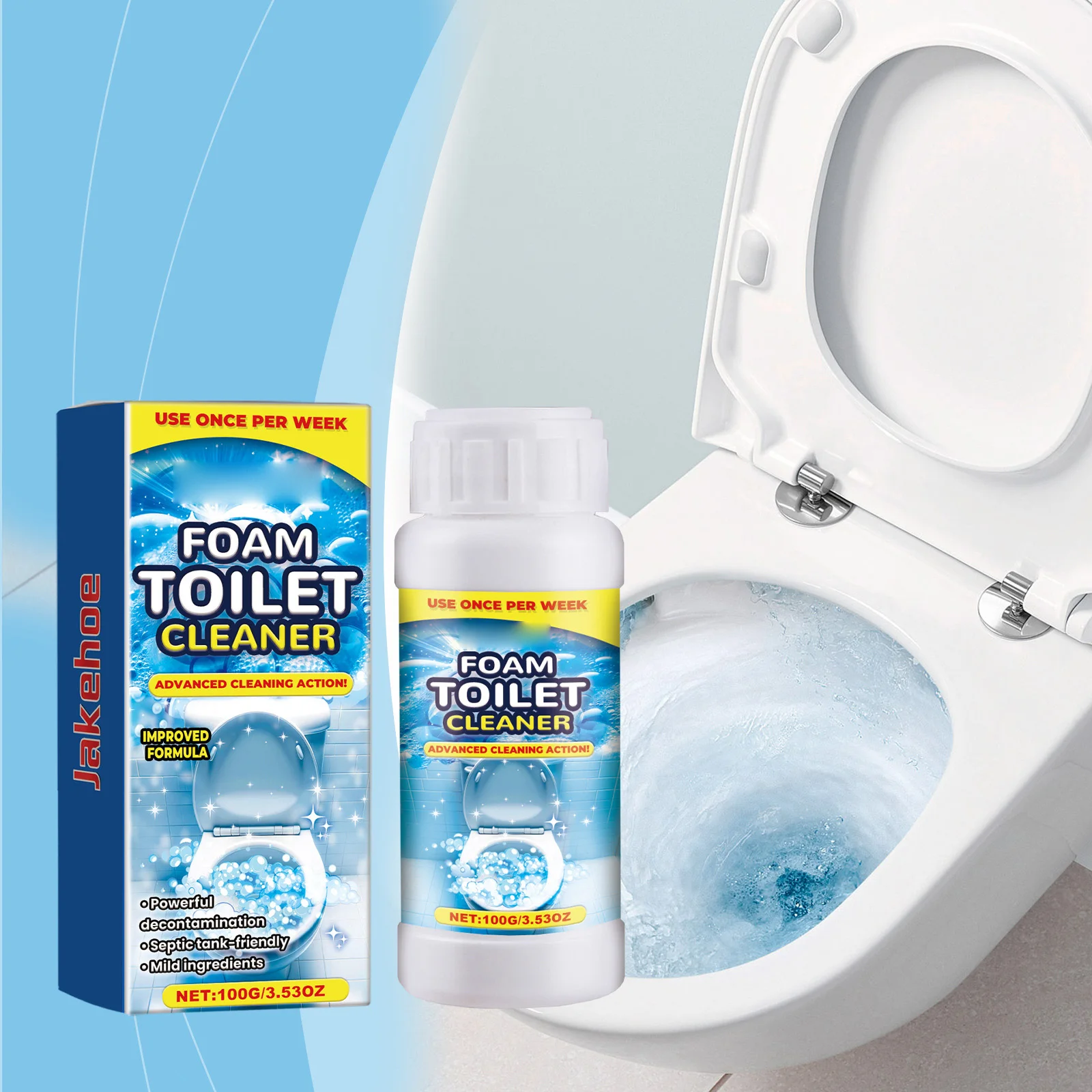 Splash Foam Toilet Cleaner Toilet Stain Remover Cleaner for Shopping Malls Public Facilities AC-Hot Sale