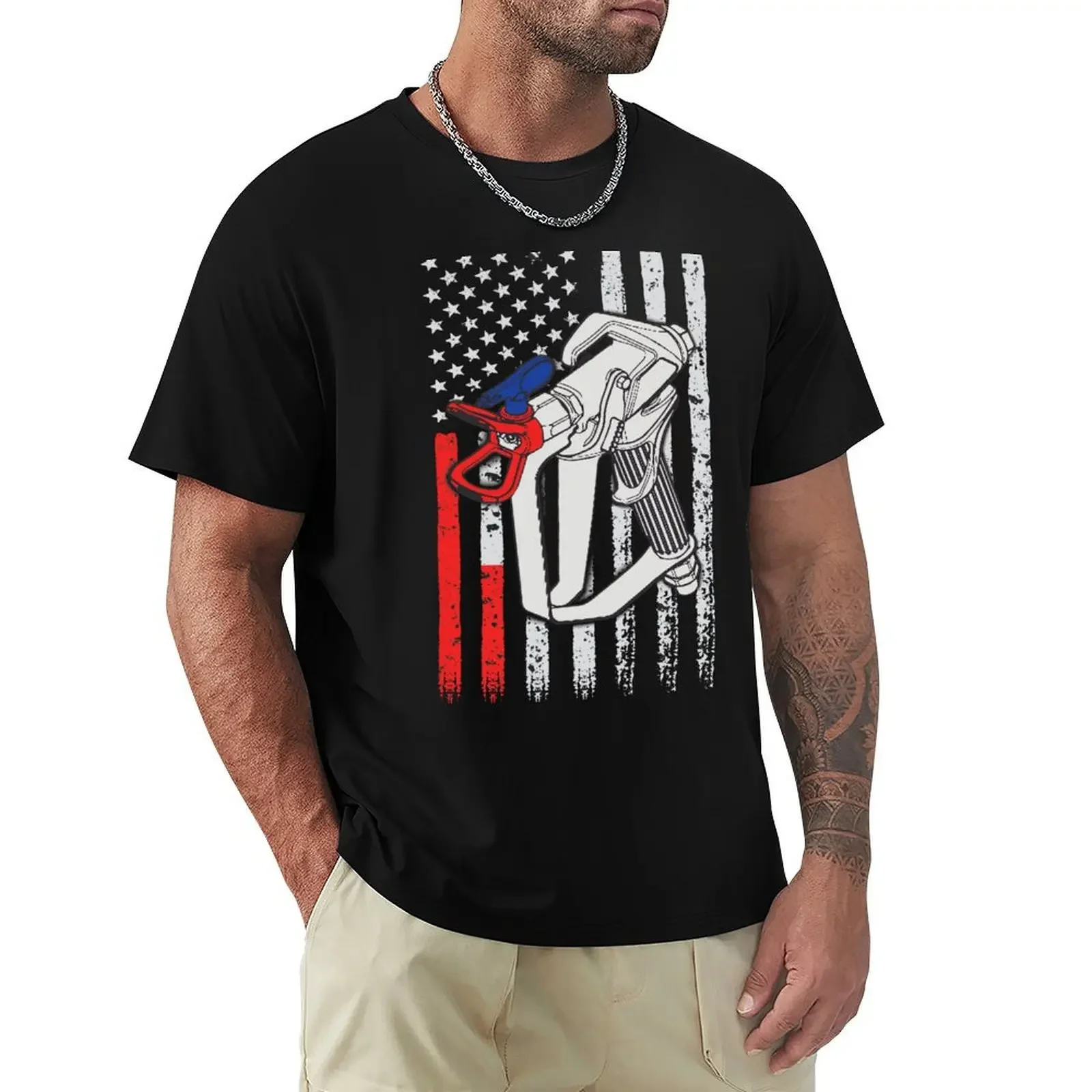 Painter Tshirt Gifts For Painters: American Flag T-Shirt boys animal print for a boy oversized t shirt men