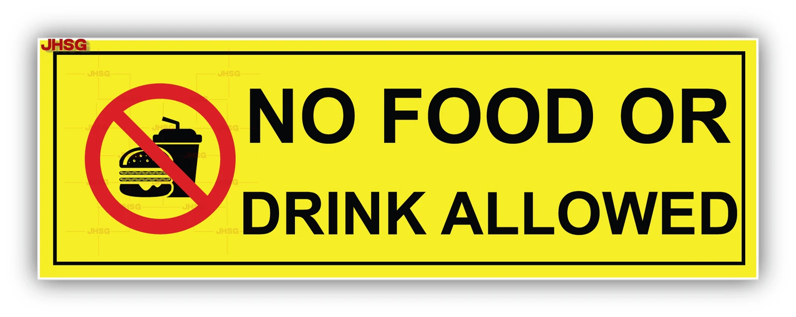 

No Food or Beverage Vinyl Stickers Are Allowed-