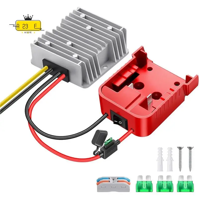 A23E-18V To 12V Step Down Converter,For M18 Battery Adapter,DC 12V 20A 240W Buck Converte,Multifunctional Design