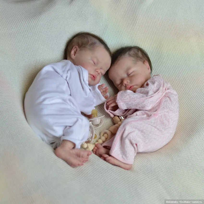 NPK 18Inch Unfinished Unpaited Fresh Color DIY Doll Parts Reborn Delilah with Cloth Body Blank Doll Kit Reborn Sin Pintar