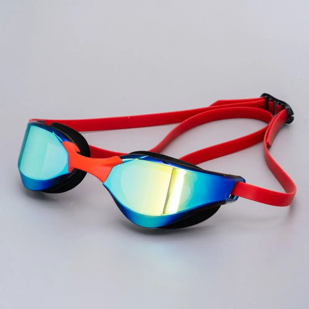 HD Vision Adult Swimming Goggles UV Protection Electroplated Waterproof Eyewear Adjustable Wide View Swim Glasses Outdoor