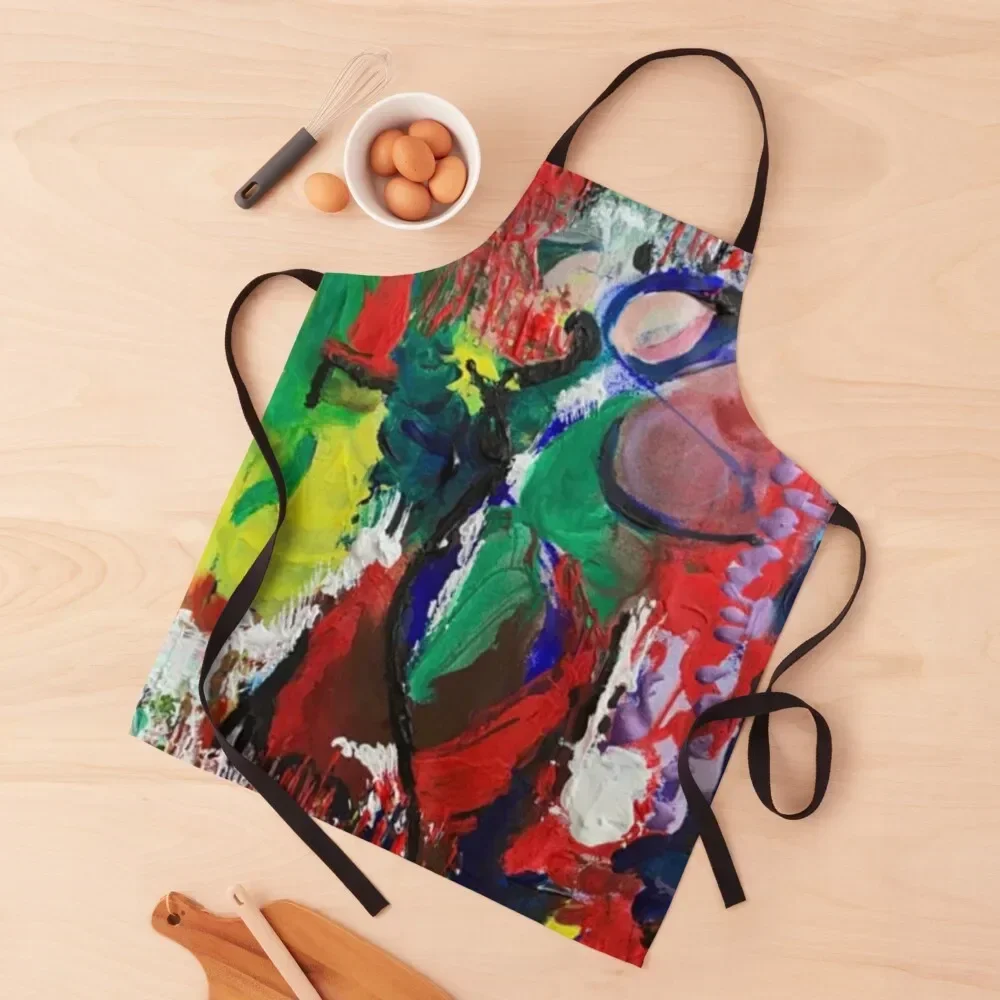 

Fractured Perception, abstract acrylic Apron Bib For Kitchen with personal logo Apron