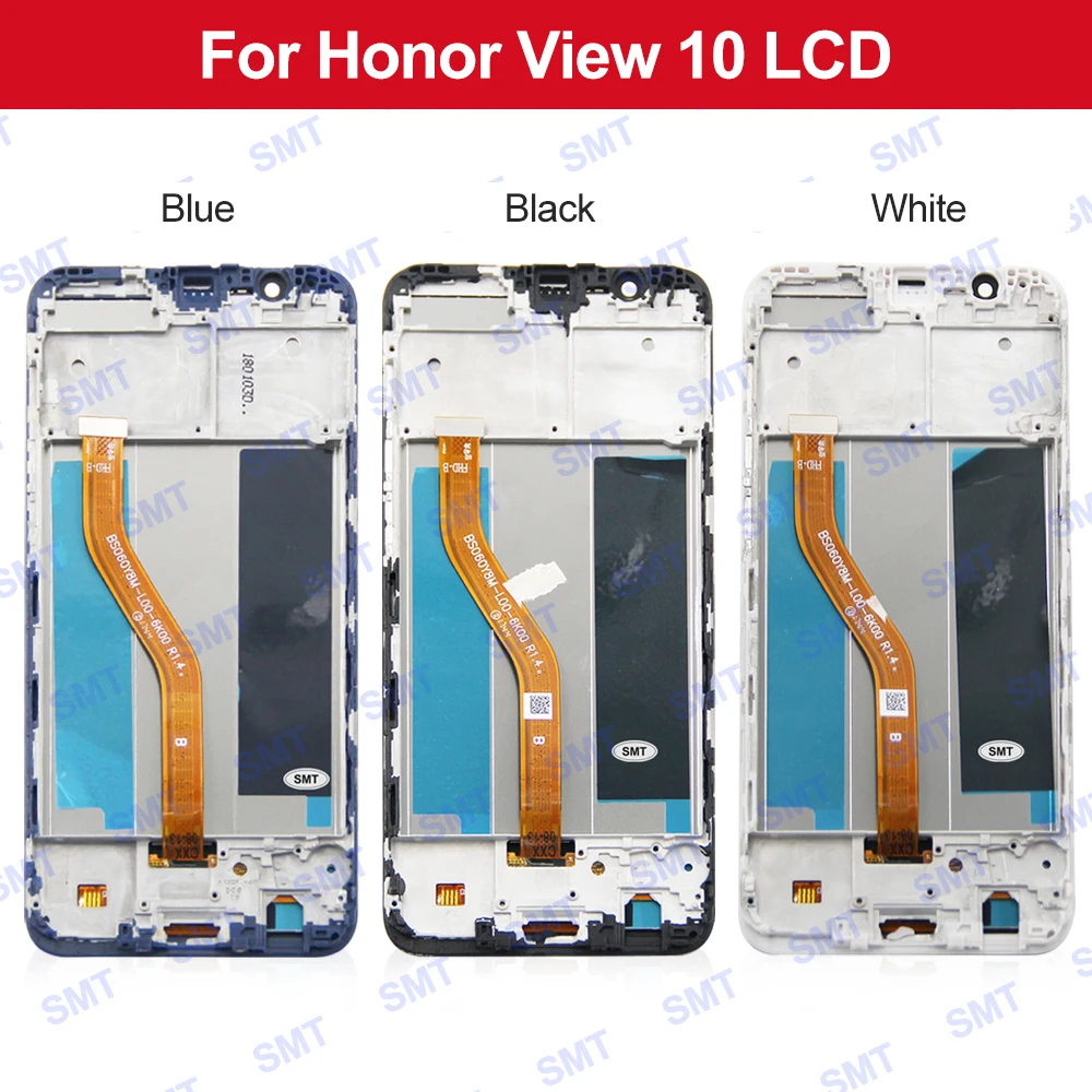 5.99\'\' Original For Honor V10 Display With Frame LCD Touch Screen Glass Panel For Honor View 10 BKL-L09 BKL-AL20 Display