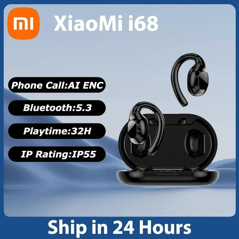 

XIAOMI Mijia I68 Bone Conduction Earphones Open Ear TWS Headphones Ear Hooks Sports Headset Wireless Bluetooth Earbuds With Mic