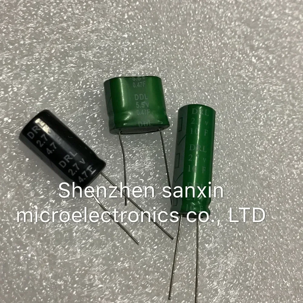 5 sztuk/partia 2.7V 10F super kondensator 2.7v 4.7F 0.47F 5.5Vfarad kondensator kondensator