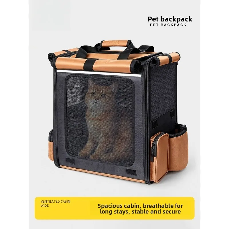 Cat Bag Out Portable Shoulder Large Capacity Breathable Foldable Roller Shutter Four Seasons Universal Outdoor Large Cat