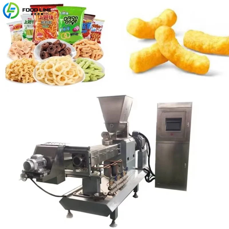 

Customized Industrial Large Capacity Puffed Food Production Line Puffed Snack Production Line for Large Scale Food Factory