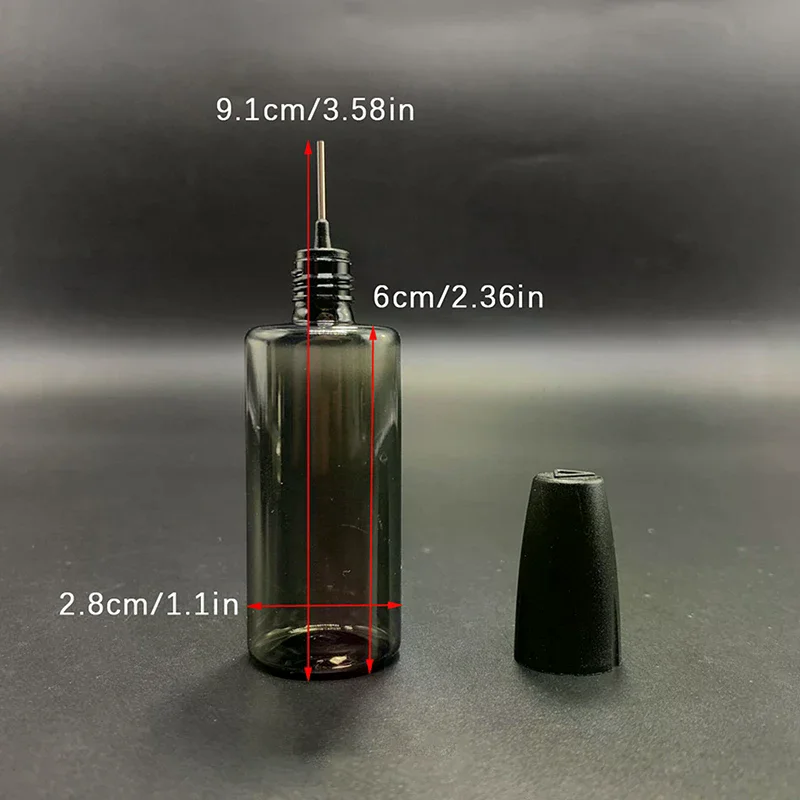 1 STKS 30 ml Pet Clear Flacon met Lange Dunne Naald Tip Druppelflesje voor Vape Roken Olie Accessoires Vloeibare Pot