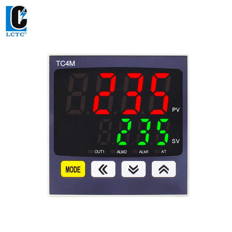 LCTC PID Temperature Controller SSR+RELAY 4-20mA Output Multi Input 72*72 Digital Panel Intelligent Instrument Regulator TC4M