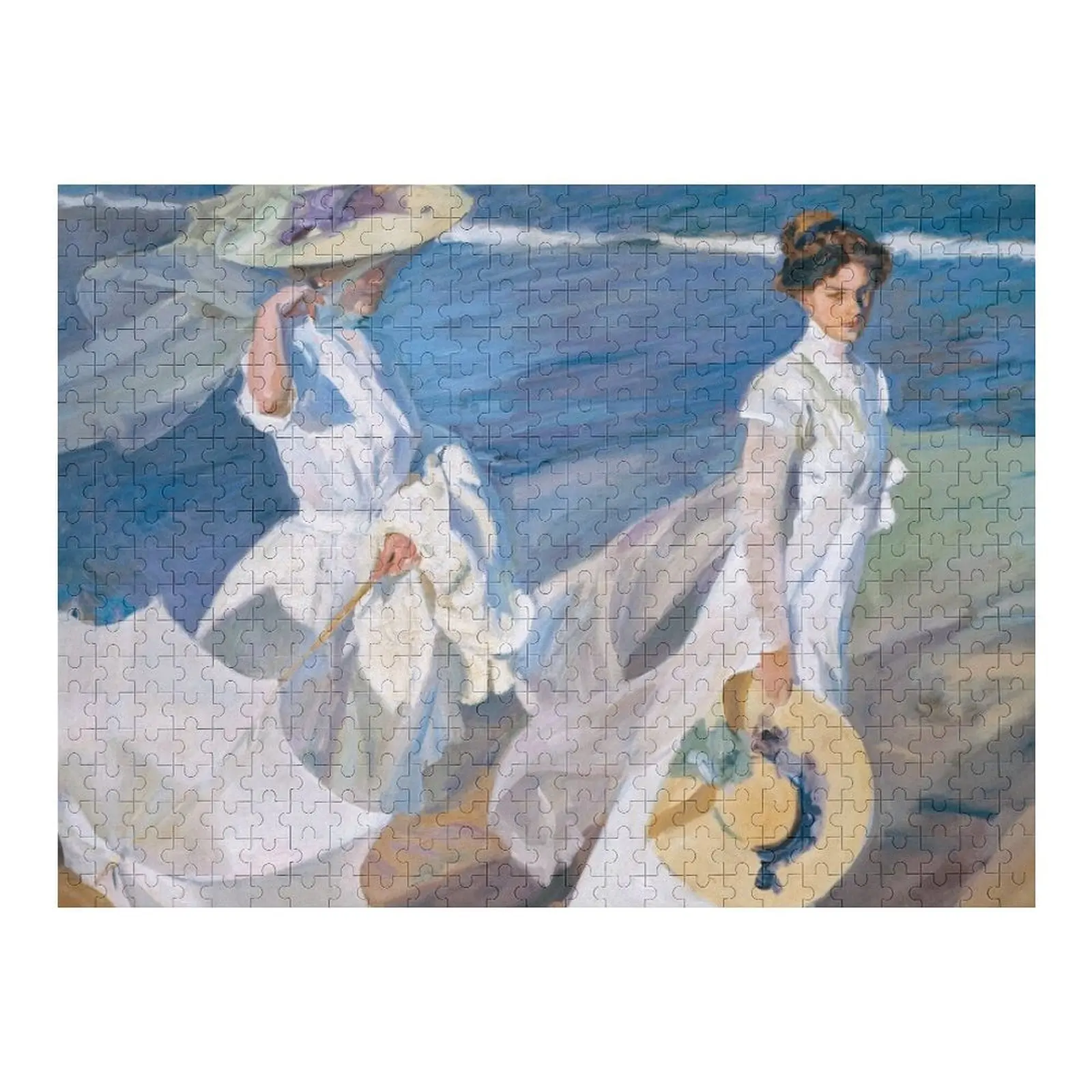 

Strolling along the Seashore by Joaquín Sorolla Jigsaw Puzzle Custom Photo Customizeds For Kids With Personalized Photo Puzzle