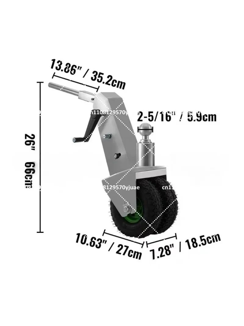 10000 lb Manual Trailer Dolly for Car RV Boat Travel Trailers Heavy-Duty Trailer Jack Mover
