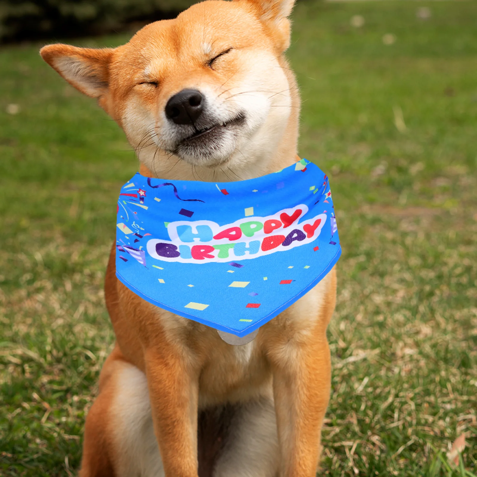 

Pet Triangle Bandana Cute Dog Cat Scarf Birthday Present Soft Material Small Dogs Cats Triangular Decor Stylish Neckwear