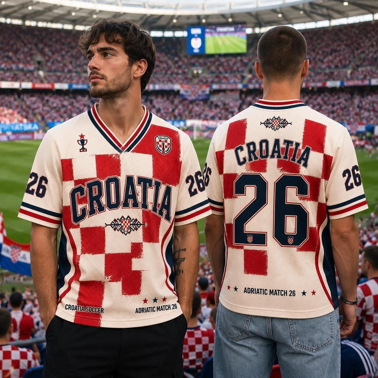Croatia Football Jersey Men 3D Printed Soccer Shirt Sports T Shirt Quick Dry Breathable Training Top Casual Fan Wear Streetwear