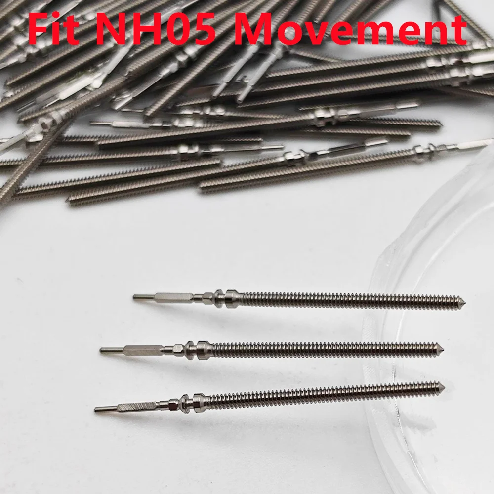 NH05 Stem Watch Crown Stem Stainless Steel Spare Parts Fit NH05 Movement Watch Accessories Parts