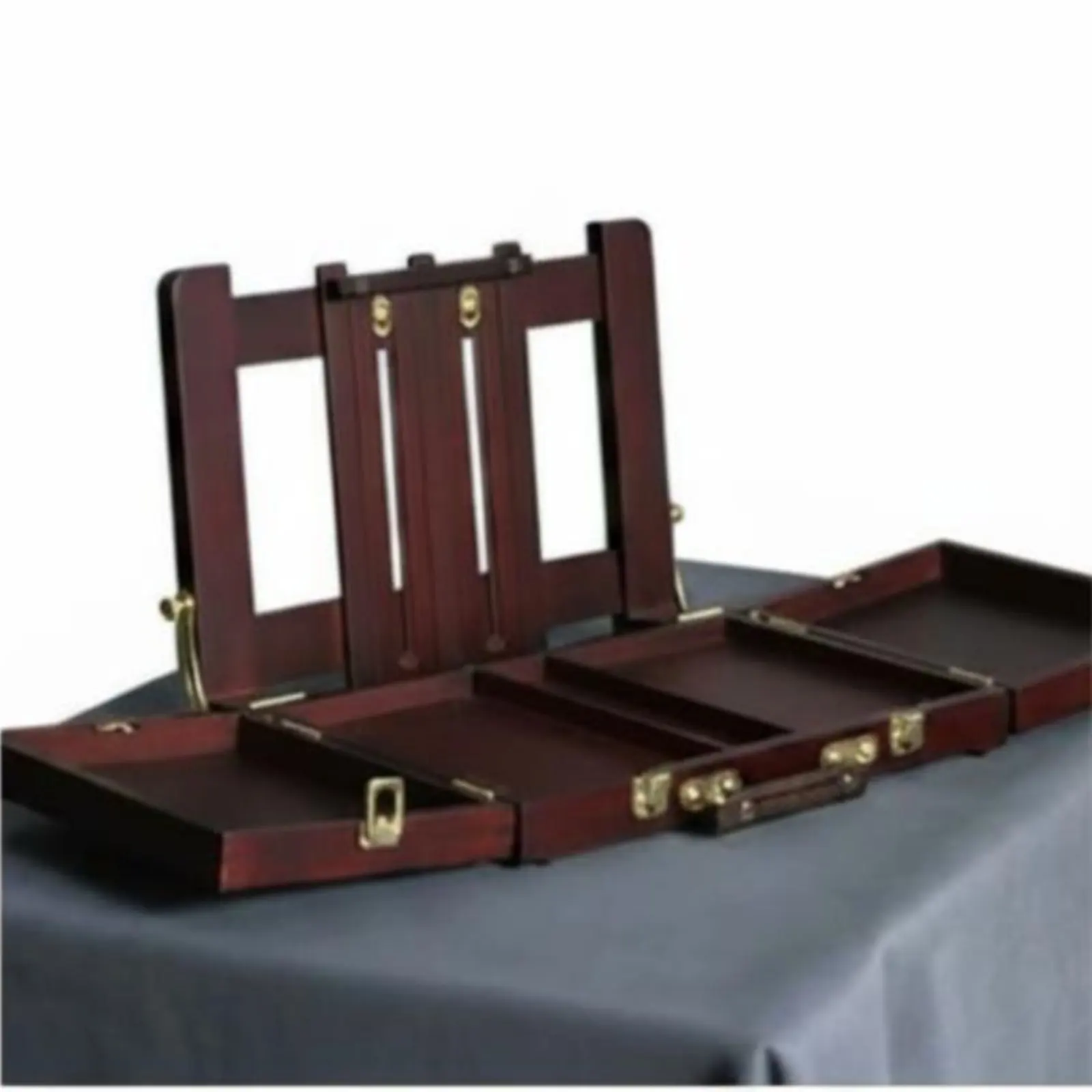 Tabletop Floor Easel Box Dual Use Wooden Easel Box Art Supply Multi-Function Beech Wood for Outdoor Sketching, Studio