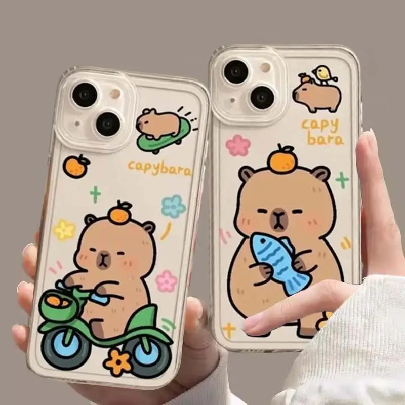 

Funny Bathing Capybara Case For Infinix Note 40 Pro Zero 30 4G Hot 30i 40i Smart 8 7 Tecno Spark 10 20 Pro Cover Silicone Capa