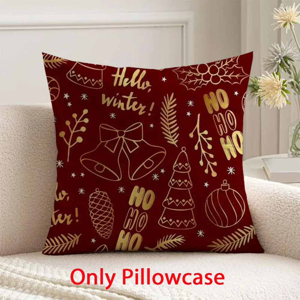 

Christmas Pillow cover fall decorative 45x45 cushions cover for pillow case winter decorative cushions