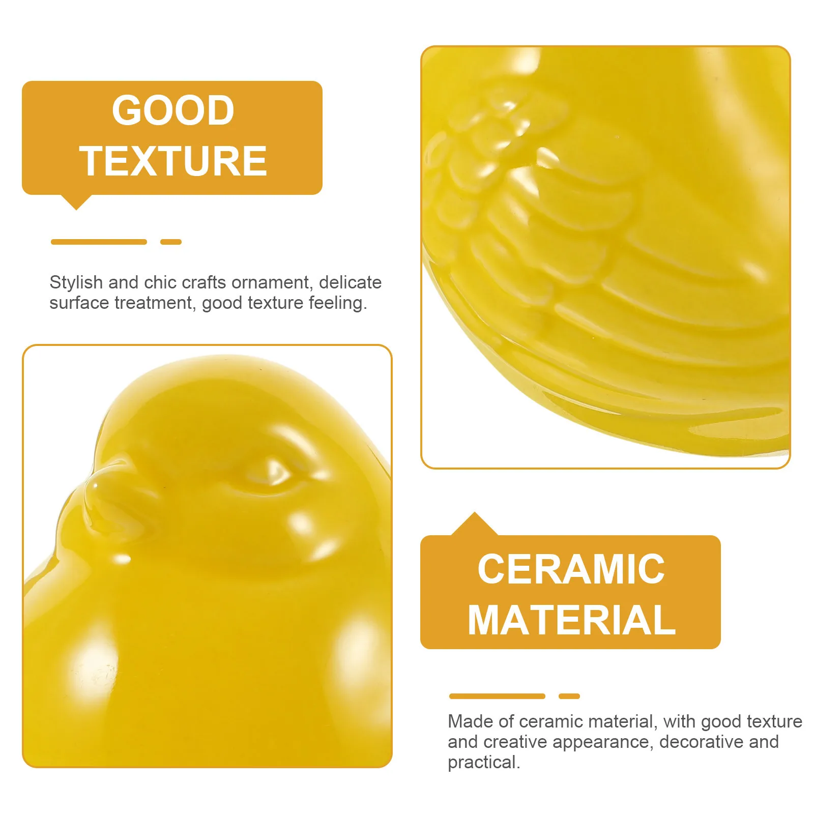 

1Pcs Ceramic Magpie Decorative Craft Desktop Ornament Chic Home Adornment Delicate Surface for Office Bookshelf Display