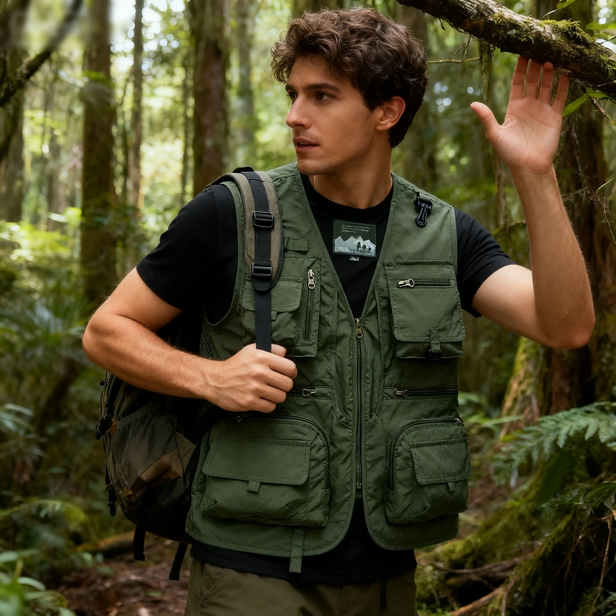 2025 Summer New Men's Tactical Vest Jacket Casual Men's Photographer Vest Mesh Work Sleeveless Jacket Tool Pocket Vest 6XL