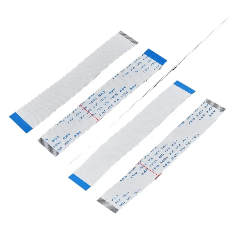 FPC FFC Flat Cable Spacing 0.5/1.0mm 22P 24P 26P 28P 30P 32P 34P 36P 38P 40P 45P 50P 54P 60/68P 80P 500MM Same Direction Reverse