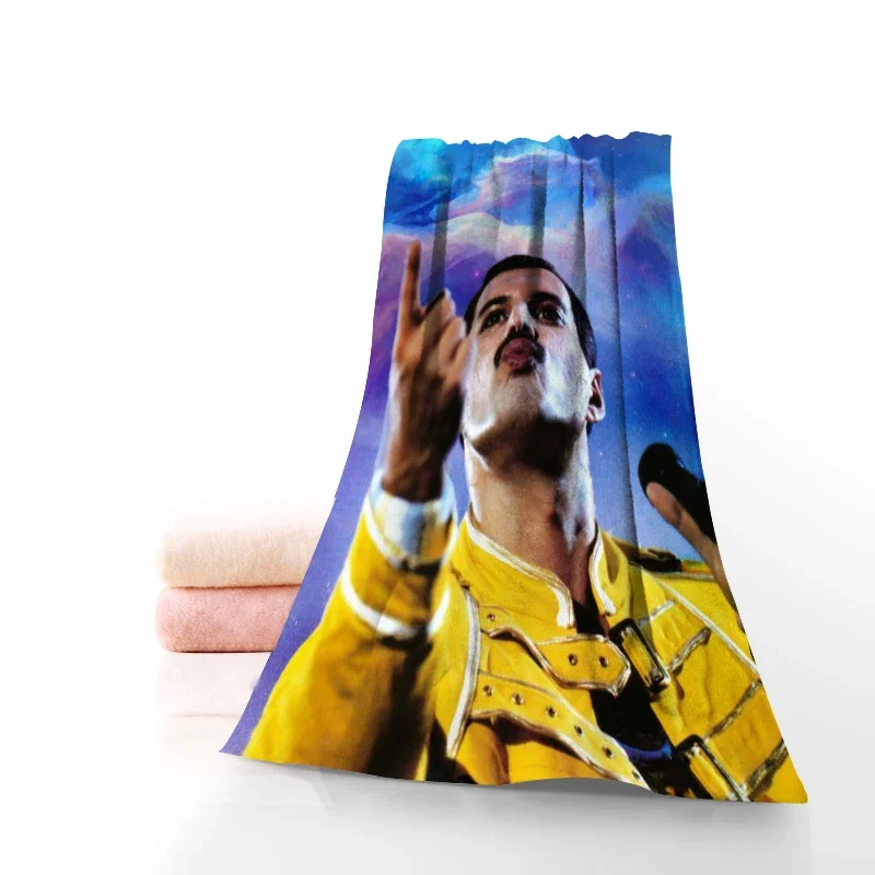 Custom Freddie Mercury Sports Portable Quick-Drying Towel Yoga Outdoor Bamboo Microfiber Fabric Towels Size 35x75cm 0826