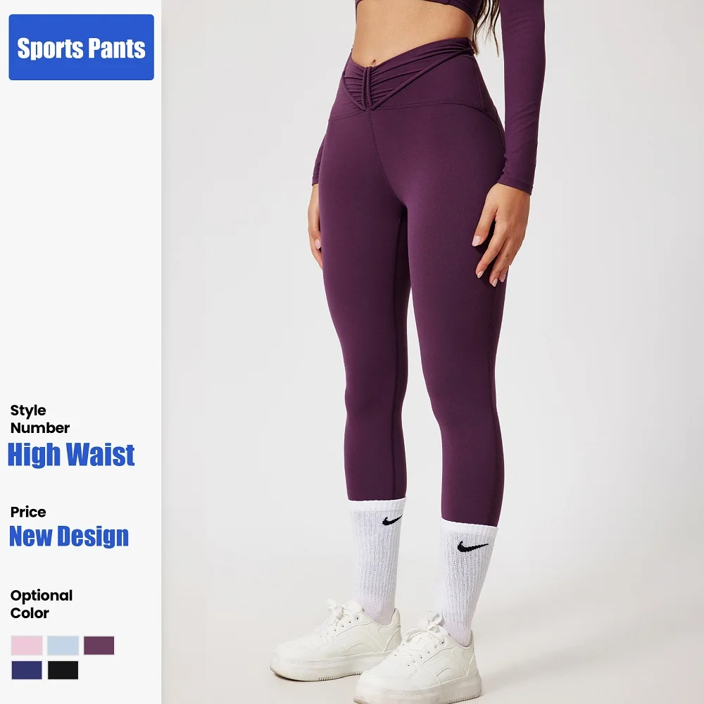 Cloud Hide – pantalons de sport violets pour femmes, longs pantalons de Yoga, d'entraînement à domic