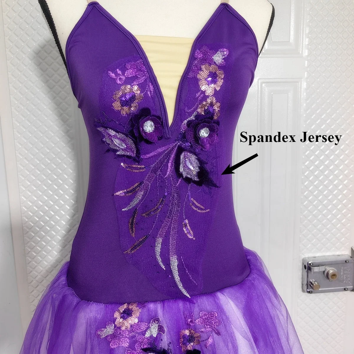 Long Ballet Tutu Skirts Flower Lace Dress Performance Costumes Princess Dance Practice Romantic Dress