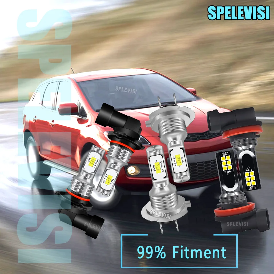 

6PCS Energy-Efficient Car Light Kit 9005 H7 H11 LED High Low Beam Foglamp Combo 190W 21000LM Headlights Premium Bright CSP Chips