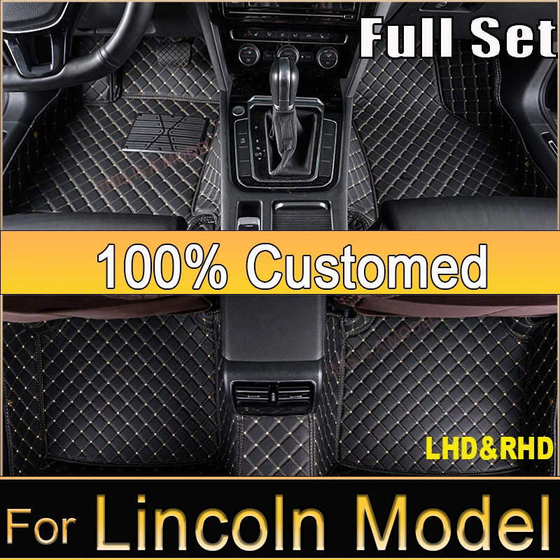 Car Floor Mat For Lincoln Navigator Town Car L Corsair Mark VII Aviator Waterproof Custom Carpet Car Accessories 2025 2026