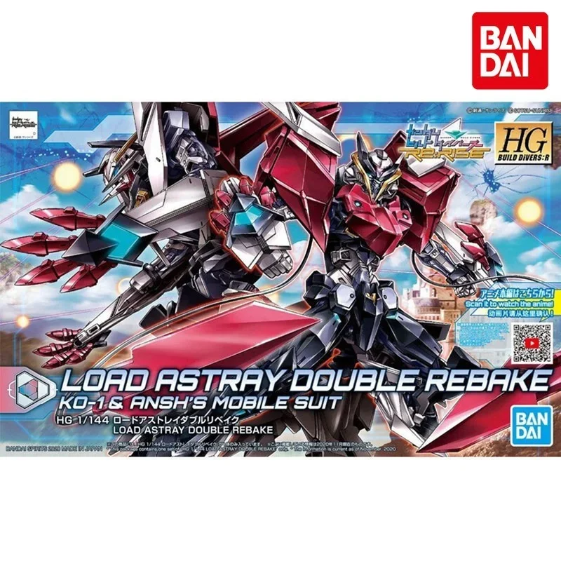 Bandai Gundam Model Kit Anime Figure HGBD 1/144 Load Astray Double Rebake Genuine Gunpla Anime Action Figure Toys for Children