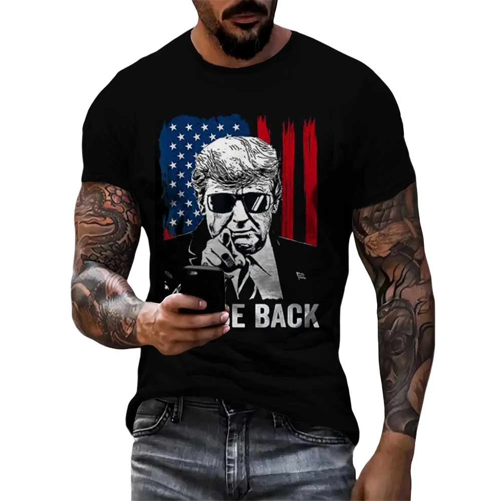 

Mens Clothing Short Sleeve Tee Custom T Shirt Men's Clothes Trump Print Clothes Men Designer Men's T-Shirts Men's Summer Clothes