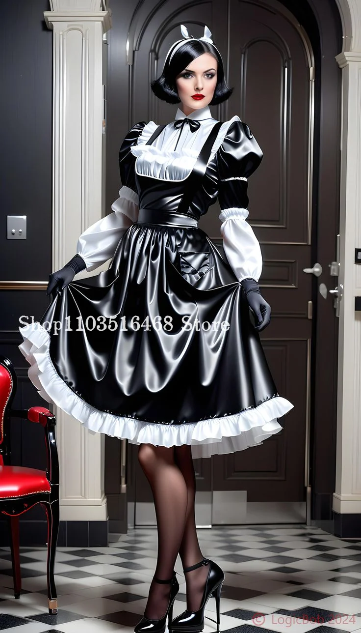Maßgeschneidertes Vintage viktorianisches Ballkleid mit langen Ärmeln, Dienstmädchen-Abendkleid, Cosplay, Maskenball-Kostüm, Kleid für besondere Anlässe