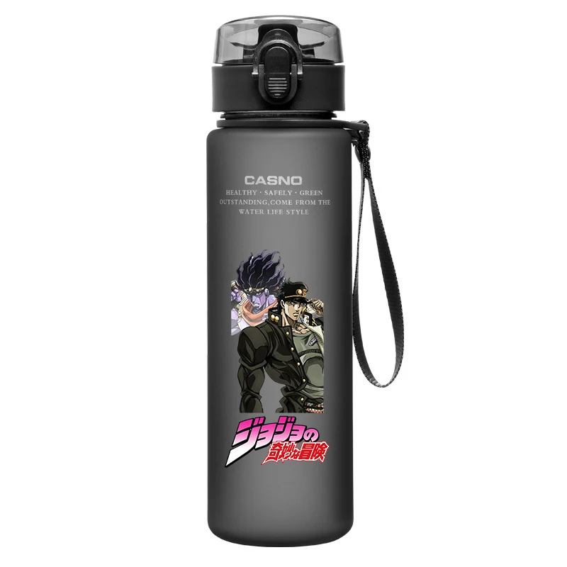 560 ML JoJo Bizarre Adventure Water Bottle Jonathan Joestar Joseph Star Platinum Large Portable Plastic Water Cup Birthday Gifts