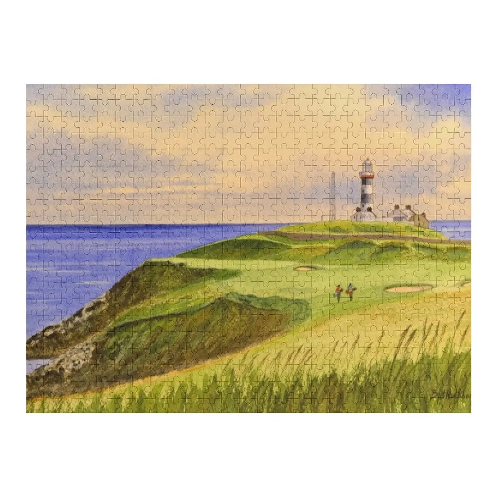 

Old Head Golf Course Ireland Hole 4 Jigsaw Puzzle Toddler Toys Custom With Photo Custom Wooden Gift Puzzle