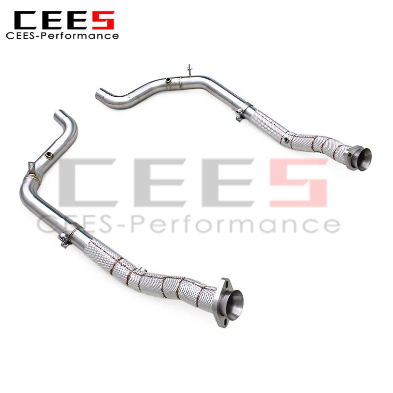 

CEES тюнинговая выхлопная труба для Land Rover Range Rover Sport SVR 5.0L 2018-2024, выхлопная труба из нержавеющей стали с теплозащитным экраном