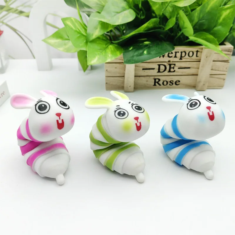 

Kids Adult Decompression Shake Rabbit Lala Le Sand Transformation Toy Caterpillar Rabbit Decompression Rabbit Caterpillar Toys