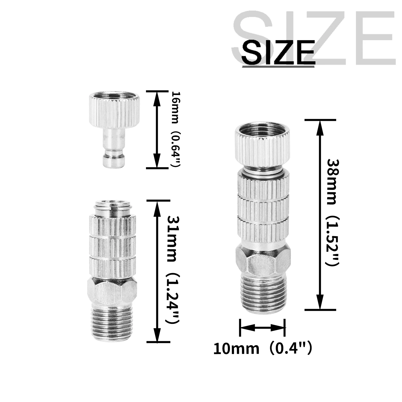 Quick Release Airbrush Coupling Airbrush Interface Replacement Fitting 1/8\